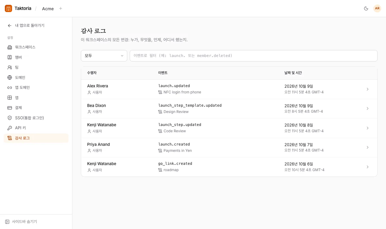 감사 로그