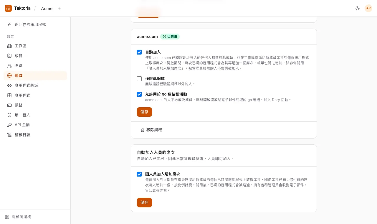 電子郵件網域